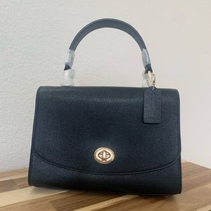 NWT Coach Crossgrain Tilly Top Handle Bag w Strap